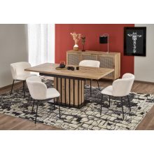 houston étkezőasztal, bővíthető étkezőasztal, fa étkezőasztal, kihúzható étkezőasztal