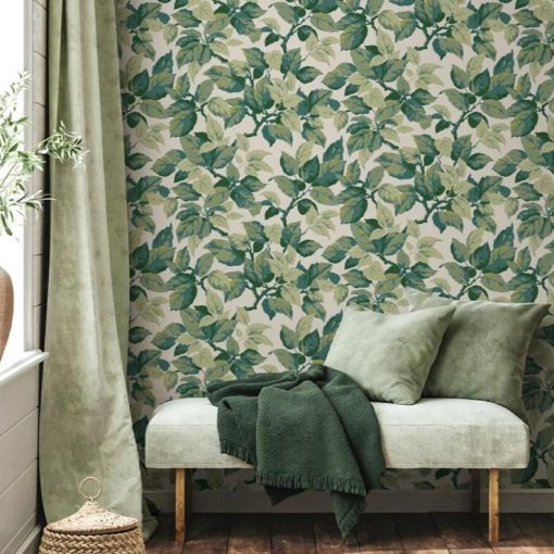 Canopy levél mintás tapéta, fa mintás tapéta