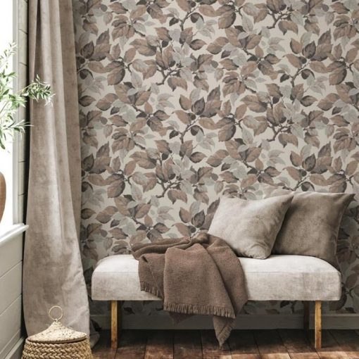 Canopy levél mintás tapéta, fa mintás tapéta