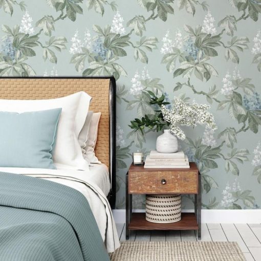 Chestnut Floral virág mintás tapéta, növény mintás tapéta