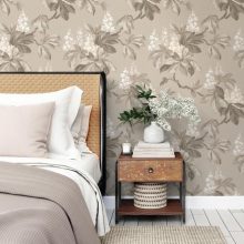 Chestnut Floral virág mintás tapéta, növény mintás tapéta