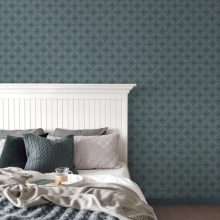 Morgrove Trellis levél mintás tapéta, tapéta előszobába