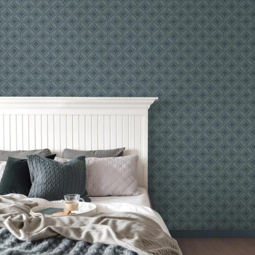 Morgrove Trellis levél mintás tapéta, tapéta előszobába