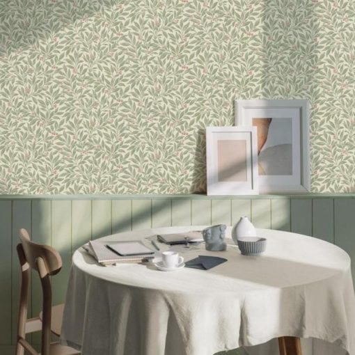 Winter Berry  levél mintás tapéta, növény mintás tapéta