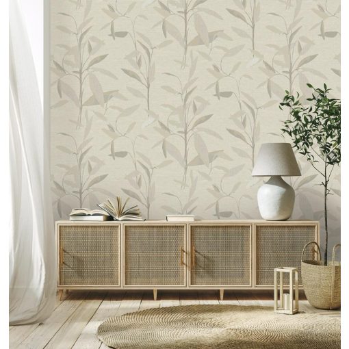 Larvotto  levél mintás tapéta, növény mintás tapéta