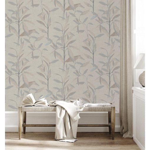 Larvotto  levél mintás tapéta, növény mintás tapéta