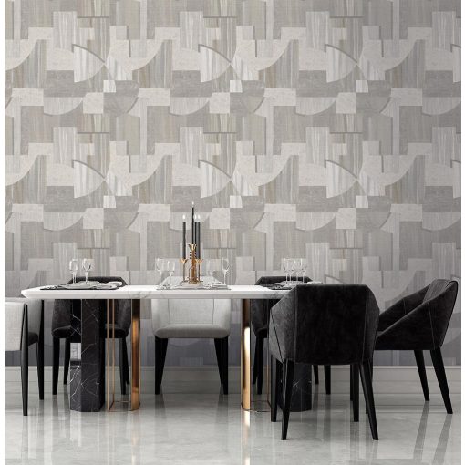 Monte Carlo geometriai mintás tapéta, tapéta nappaliba