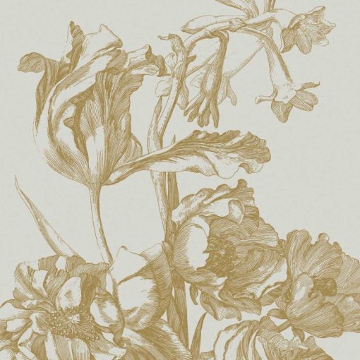 Arany gravírozott virágok