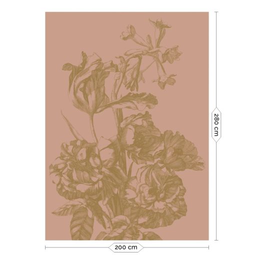 Arany gravírozott virágok