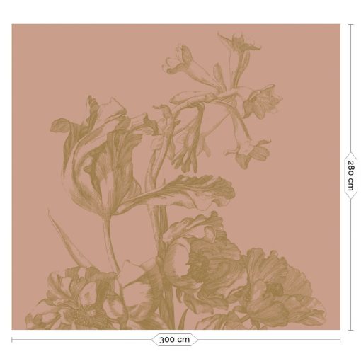 Arany gravírozott virágok