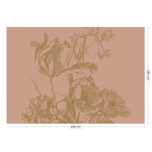 Arany gravírozott virágok