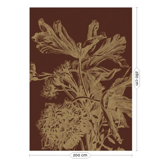 Virág mintás tapéta gyönyörű színekben