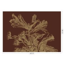 Virág mintás tapéta gyönyörű színekben