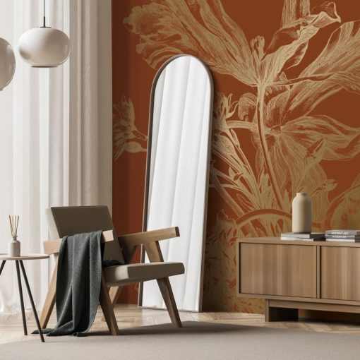 Virág mintás tapéta gyönyörű színekben