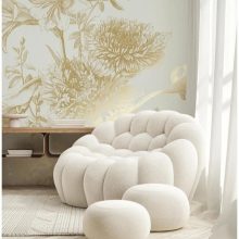 Tapéta hatalmas virágokkal