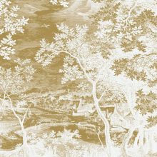 Arany, tájat ábrázoló tapéta