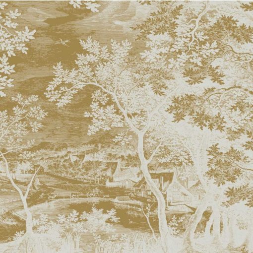 Arany, tájat ábrázoló tapéta