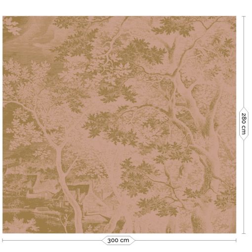 Arany, tájat ábrázoló tapéta