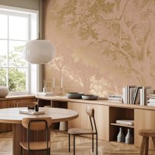 Arany, tájat ábrázoló tapéta