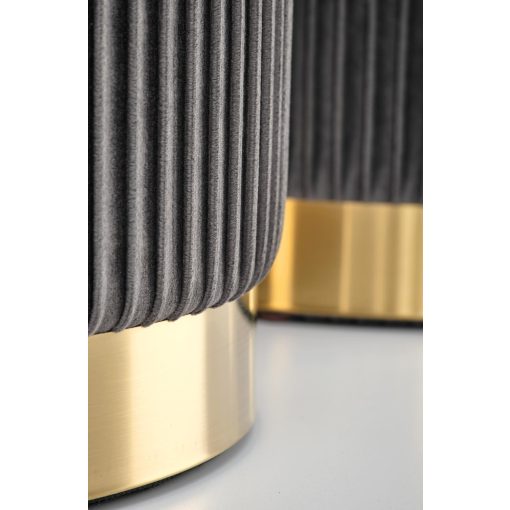 Szürke puff szett belső tárolóval