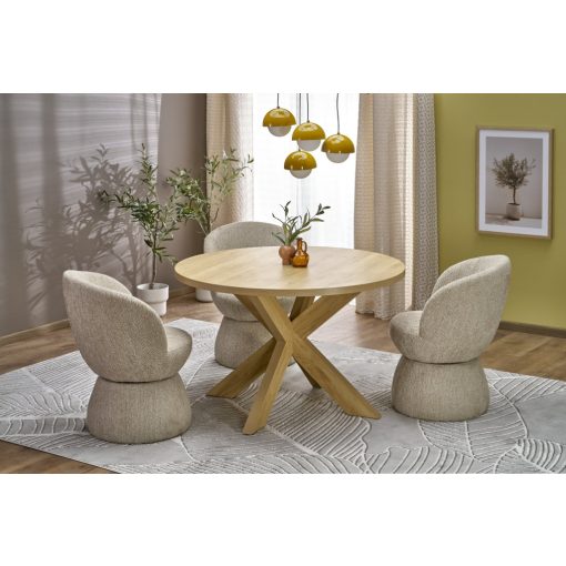 Kerek kasmír asztal