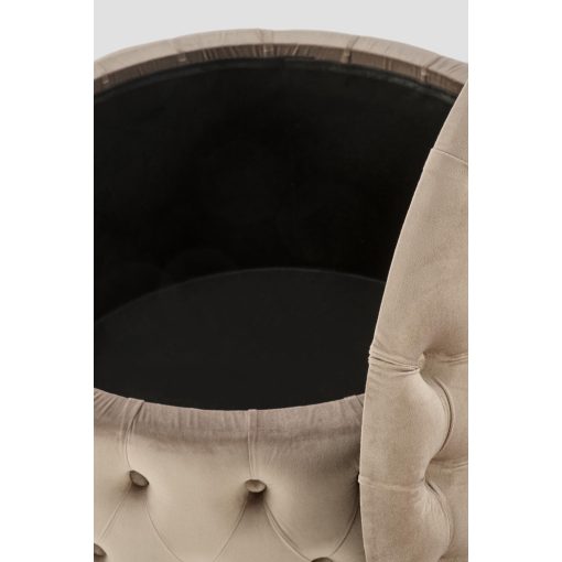 Kerek puff tárolóval, puff nappaliba, puff hálószobába, puff előszobába