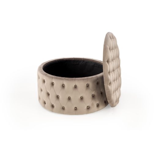 Kerek puff tárolóval, puff nappaliba, puff hálószobába, puff előszobába