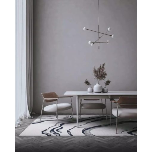 Kék fehér mintás szőnyeg