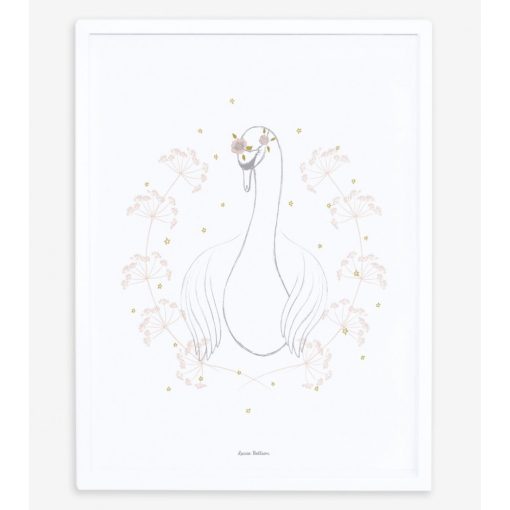  Botany - swan and flowers