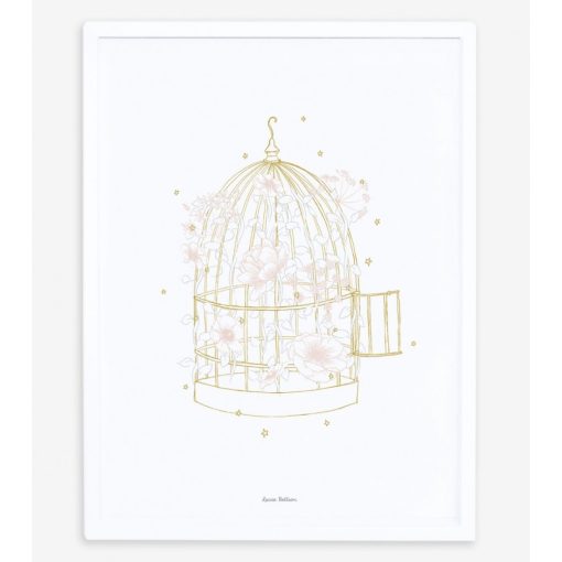 Botany - cage and flowers