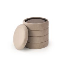 Kerek puff tárolóval, puff előszobába, puff nappaliba