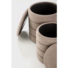 Kerek puff tárolóval, puff előszobába, puff nappaliba