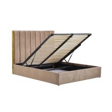 Kárpitos ágykeret tárolóval modern ágy, luxus ágy, kényelmes ágy, design ágy