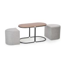 dio kisasztal puffokkal, asztal nappaliba, dohanyzo asztal, design asztal, luxus asztal, puff