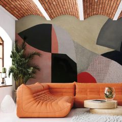 Puro  Geometriai mintás tapéta, Színes tapéta, Retro mintás tapéta