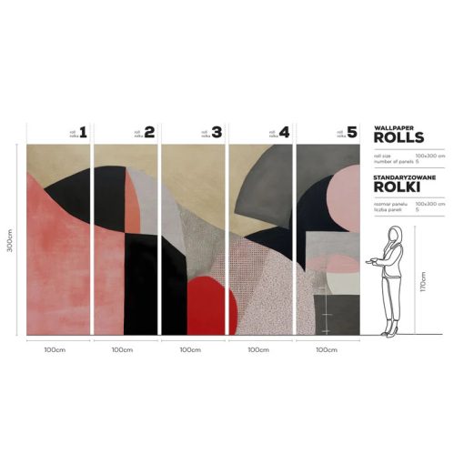 Puro  Geometriai mintás tapéta, Színes tapéta, Retro mintás tapéta