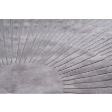 Kézzel szőtt kerek szőnyeg világos szürke