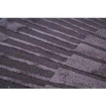 Kézzel szőtt kerek szőnyeg sötétszürke