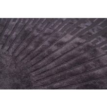 Kézzel szőtt kerek szőnyeg sötétszürke