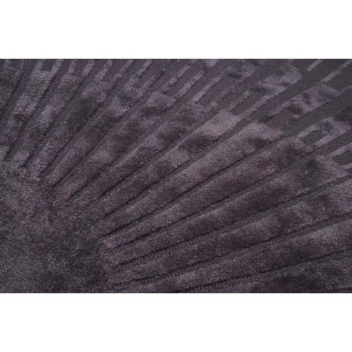 Kézzel szőtt kerek szőnyeg sötétszürke