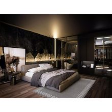 Elegáns fekete szőnyeg