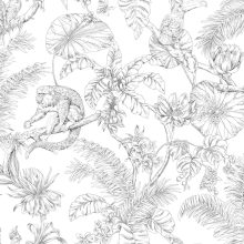 Tropical Sketch    Trópusi mintás tapéta