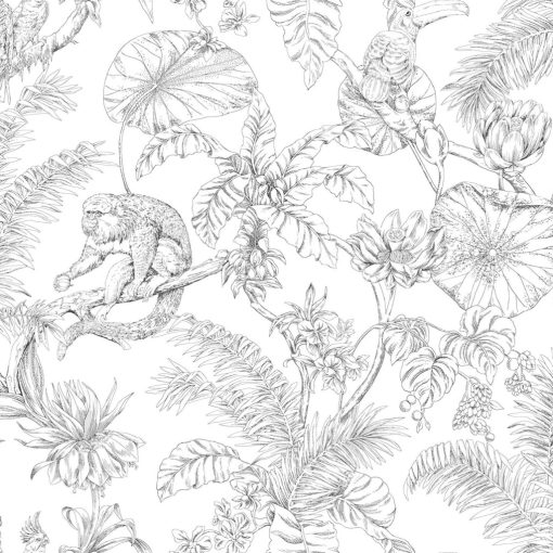 Tropical Sketch    Trópusi mintás tapéta