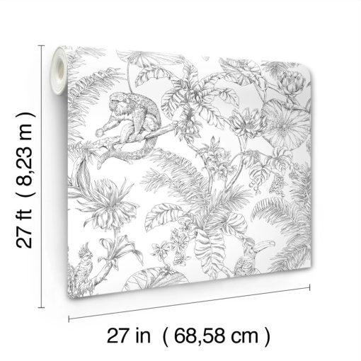 Tropical Sketch    Trópusi mintás tapéta