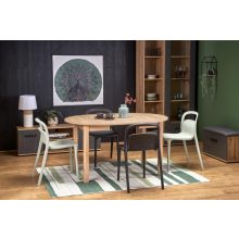  Carl étkezőasztal, bővíthető étkezőasztal, fa étkezőasztal, kihúzható étkezőasztal