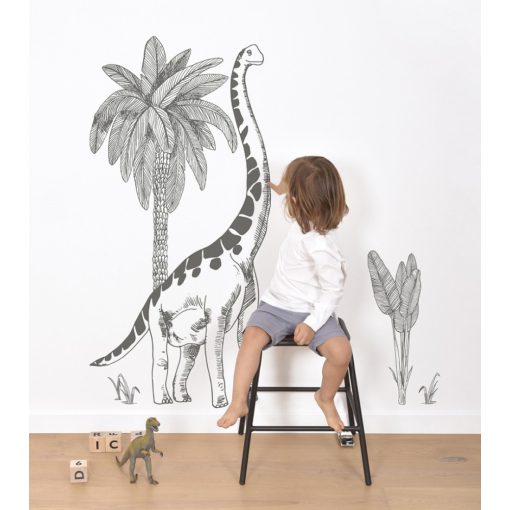 Dinosaurus and palm trees