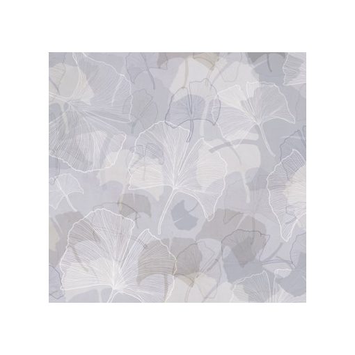 Ginkgo- Tapéta óriási levelekkel pasztell színekben