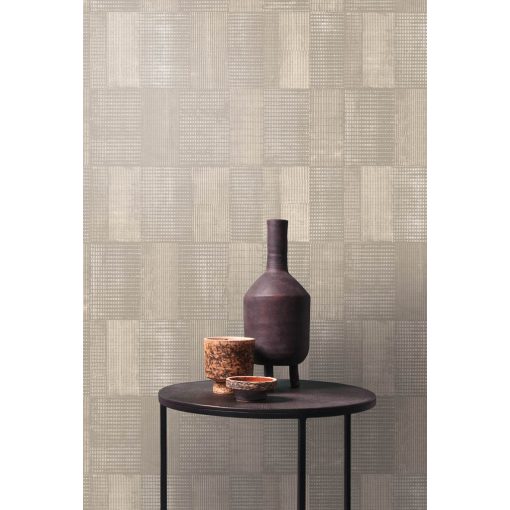 Gyan, geometriai mintás tapéta, textil mintás tapéta