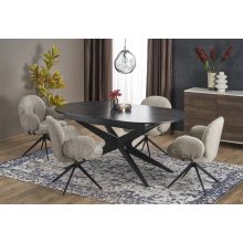 Fekete márvány bővíthető asztal