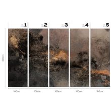 Sicily   Mintás tapéta, arany színű tapéta, barna tapéta